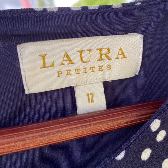 Blue & White Dots Dress - Picture 3 of 4